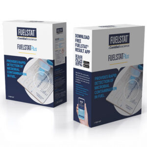 Conidia FUELSTAT Plus branded single-test retail box, suitable for diesel or aviation variants according to the selected SKU