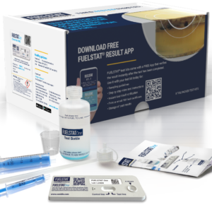 Conidia FUELSTAT One box of eight microbial fuel tests with test kit, representative of the One range